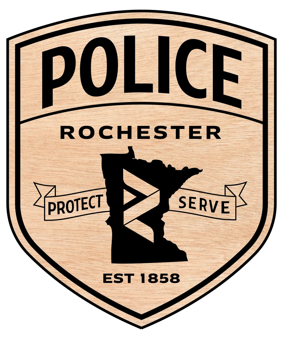 Rochester Police Patch SVG Minnesota Law Enforcement Vector