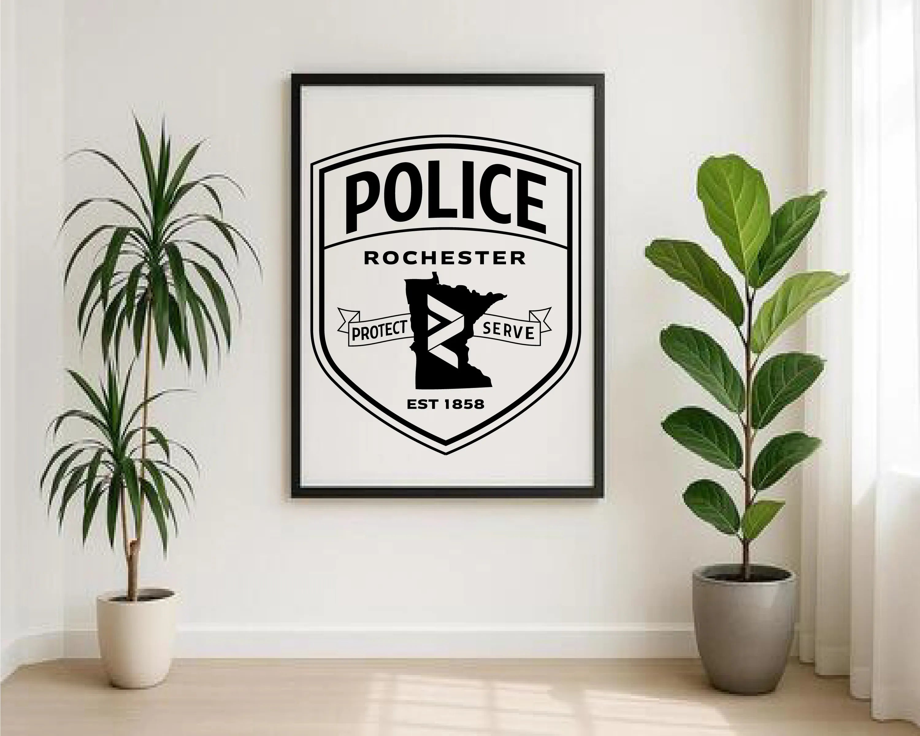 Rochester Police Patch SVG Minnesota Law Enforcement Vector