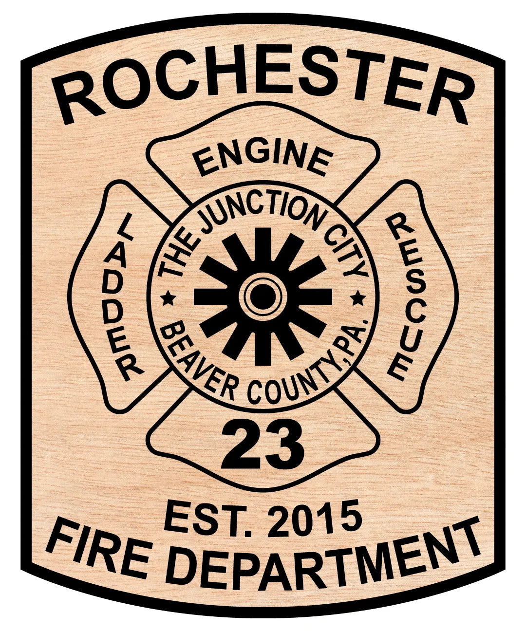 Rochester Township Fire Department Logo SVG Pennsylvania Firefighter Vector
