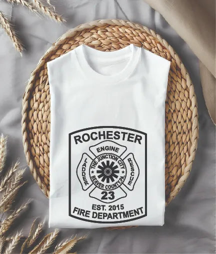 Rochester Township Fire Department Logo SVG Pennsylvania Firefighter Vector