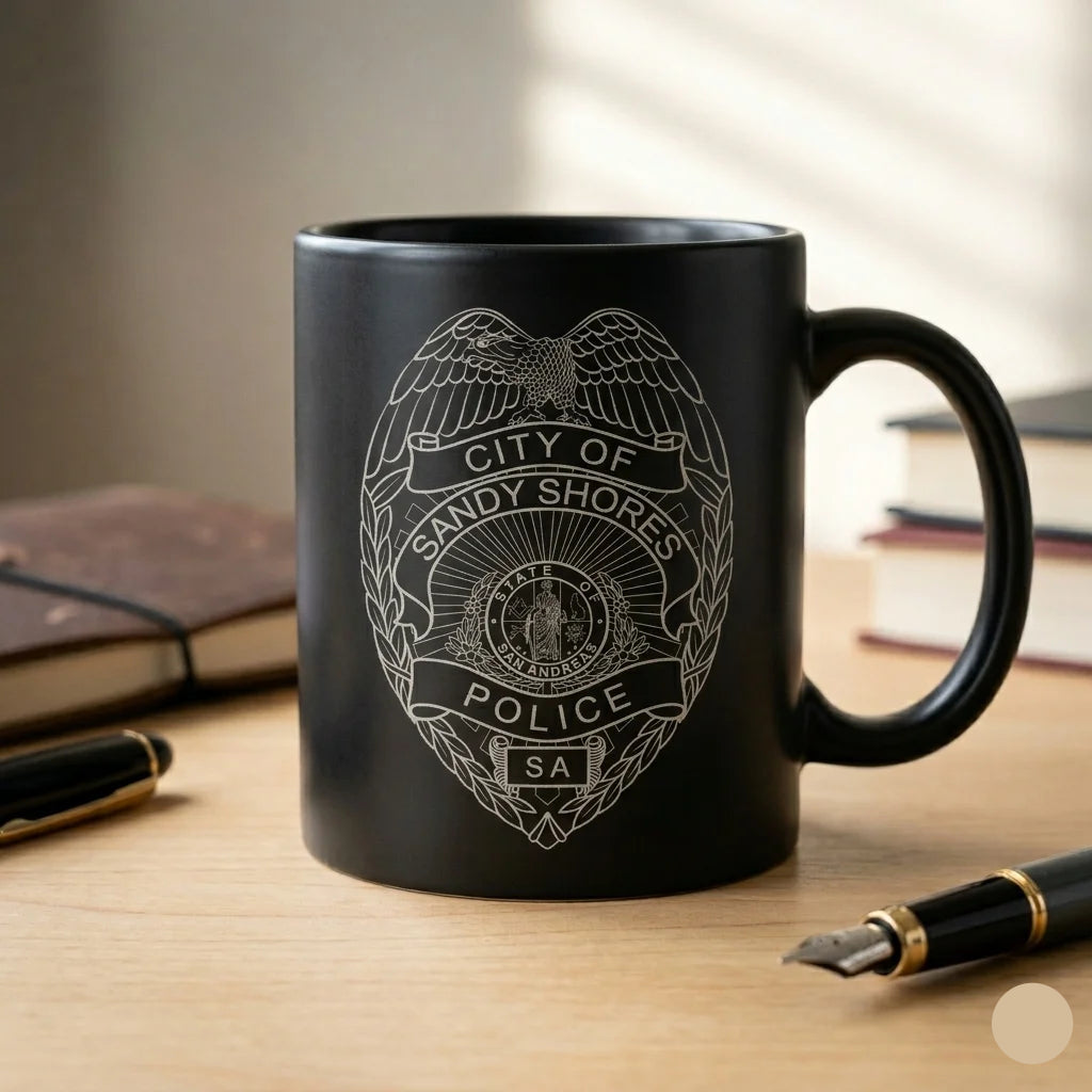 City of Sandy Shores Police Badge SVG for CNC

Sandy Shores PD Shield Vector for Laser Engraving

City of Sandy Shores Police Emblem for Wood Carving

Professional Sandy Shores Law Enforcement Badge Design

Sandy Shores Police SVG Logo for CNC Router Projects