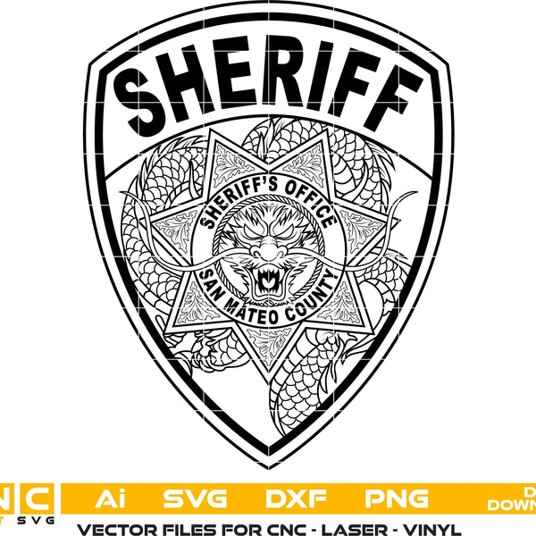 San Mateo County Sheriff's Office Patch SVG