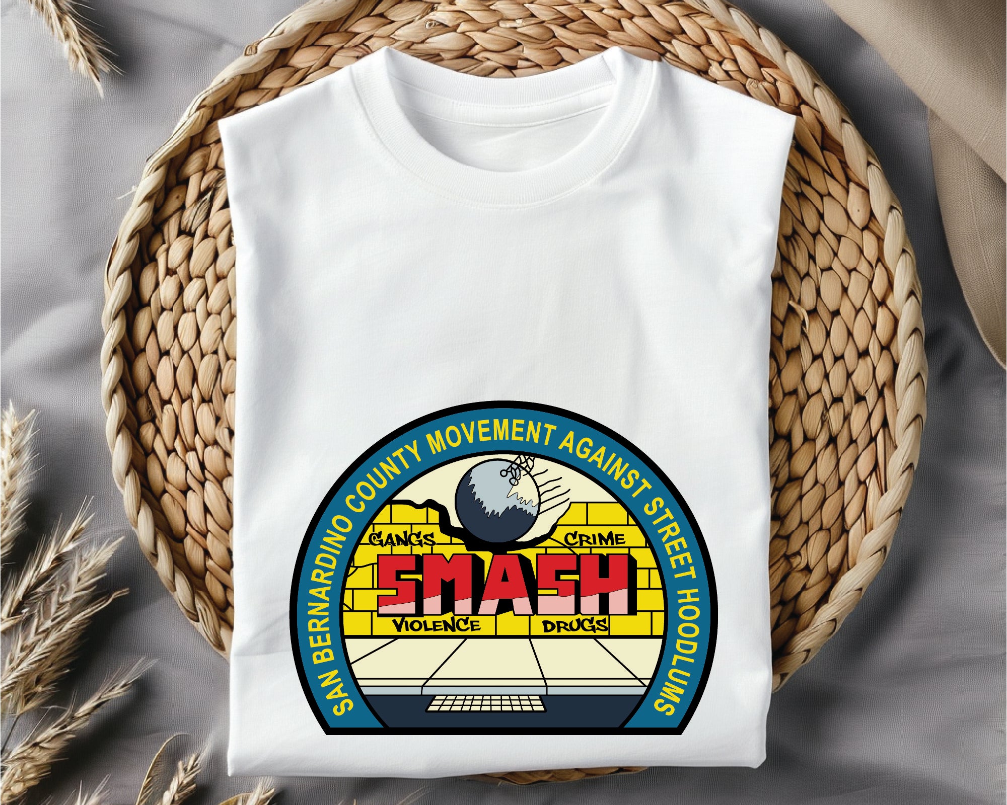 San Bernardino County Police SMASH Unit Patch SVG, SMASH Unit Patch Vector, San Bernardino Police Patch SVG, Police Unit Patch SVG, Law Enforcement Patch Vector, Patch Engraving File