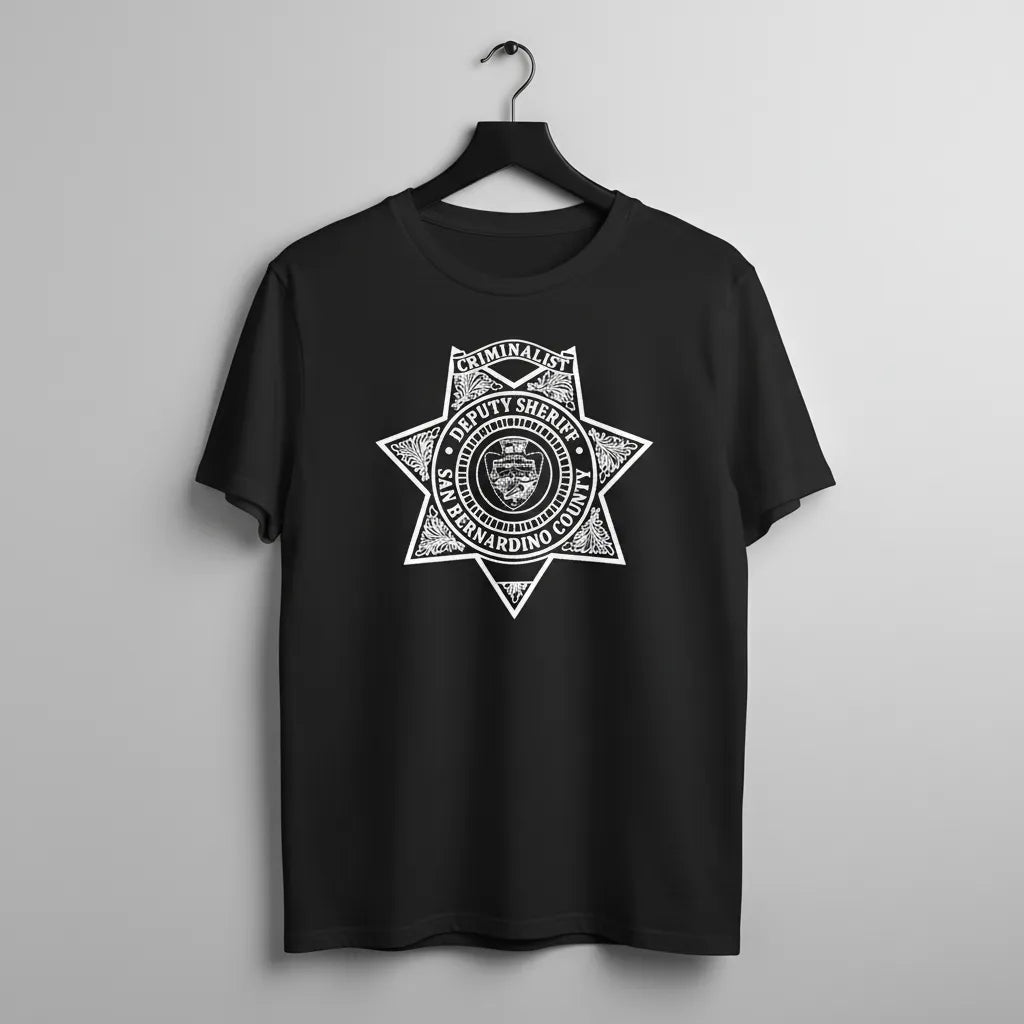 San Bernardino County Sheriff Criminalist Badge SVG

California Law Enforcement Six Pointed Star Vector

Deputy Sheriff Forensics Badge Engraving File

San Bernardino County Arrowhead Seal CNC File

Criminalist Law Enforcement Vector for Lasers