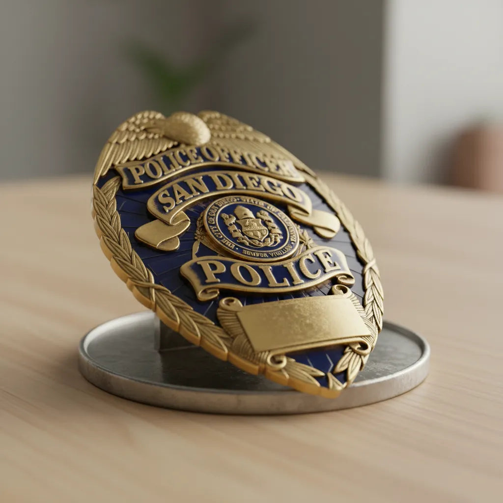 San Diego Police Officer Badge SVG

California Law Enforcement Vector Design

Eagle Police Badge Engraving File

San Diego Police Sign CNC File

City of San Diego Seal Vector for Laser Cutting