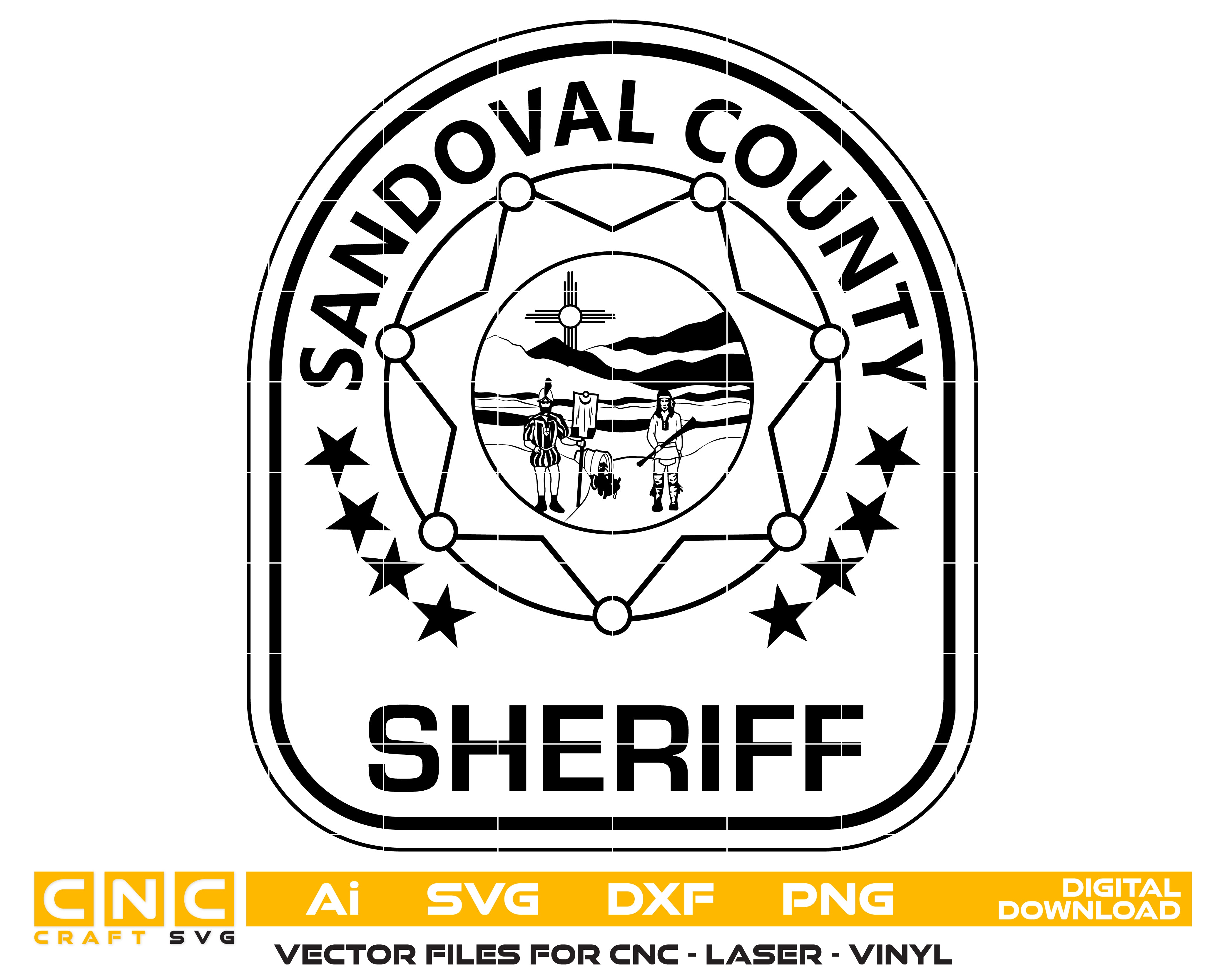 Sandoval County Sheriff Patch SVG – Law Enforcement Emblem
