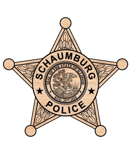 Schaumburg Police Department Badge SVG Illinois Law Enforcement Vector
