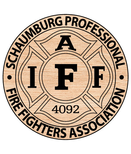 Schaumburg Professional Firefighters Association Badge SVG IAFF Local 4092 Vector