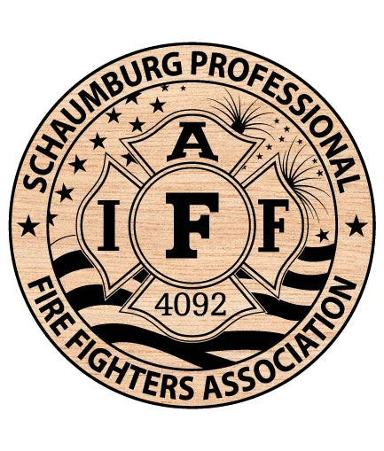 Schaumburg Professional Firefighters Association IAFF 4092 Badge SVG Vector