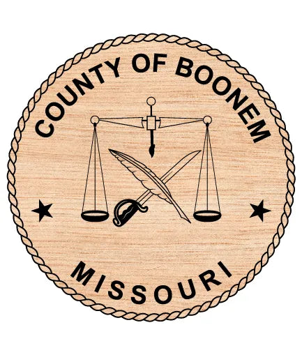 Seal of Boone County Missouri SVG Scales of Justice Vector