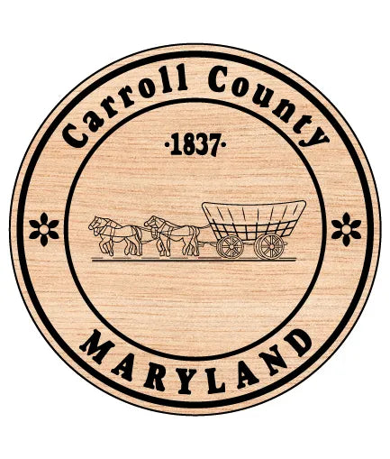 Seal of Carroll County Maryland SVG Law Enforcement Vector
