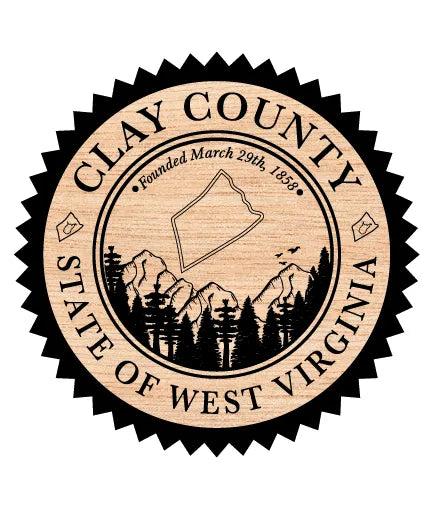 Seal of Clay County State of West Virginia SVG Government Vector
