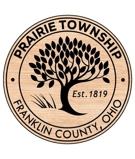 Seal Of Prairie Township Franklin County Ohio SVG Tree Emblem Vector
