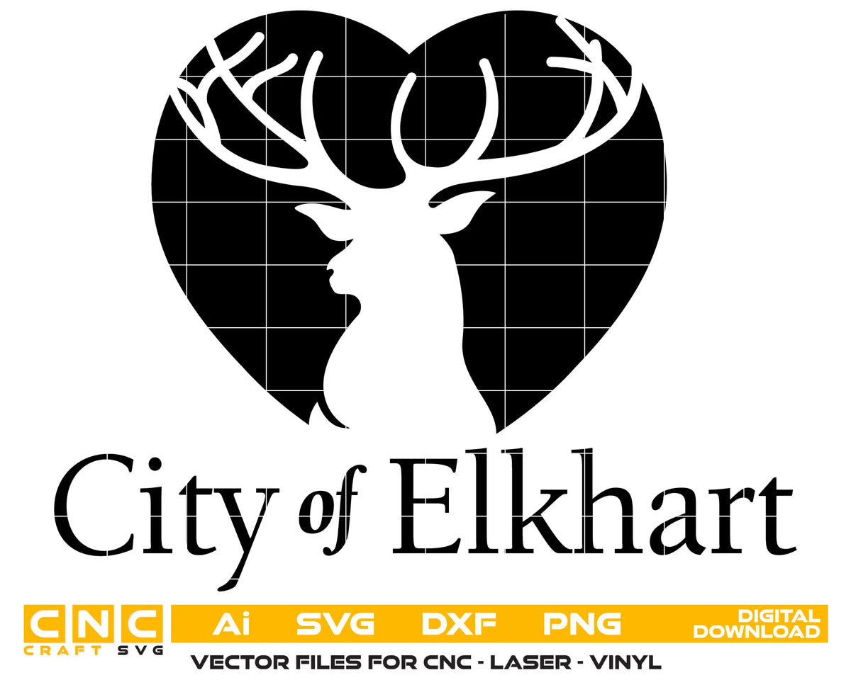 Seal Of The City Of Elkhart SVG City Vector