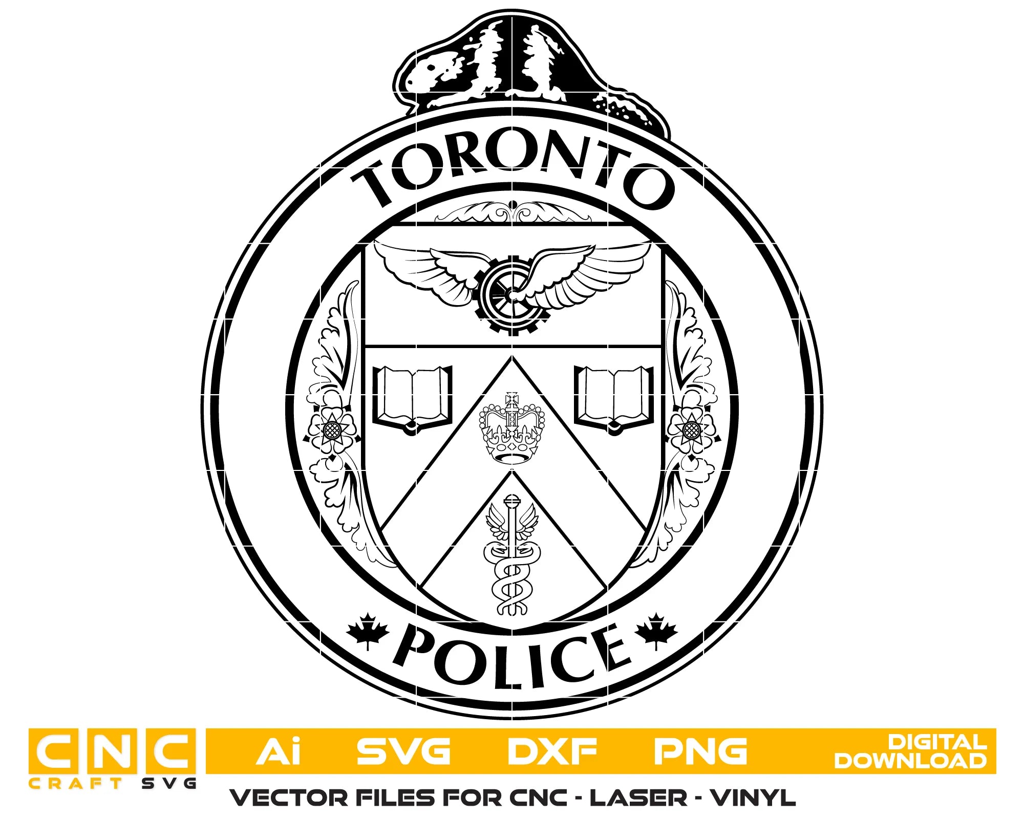 Seal of Toronto Police SVG Canadian Law Enforcement Vector