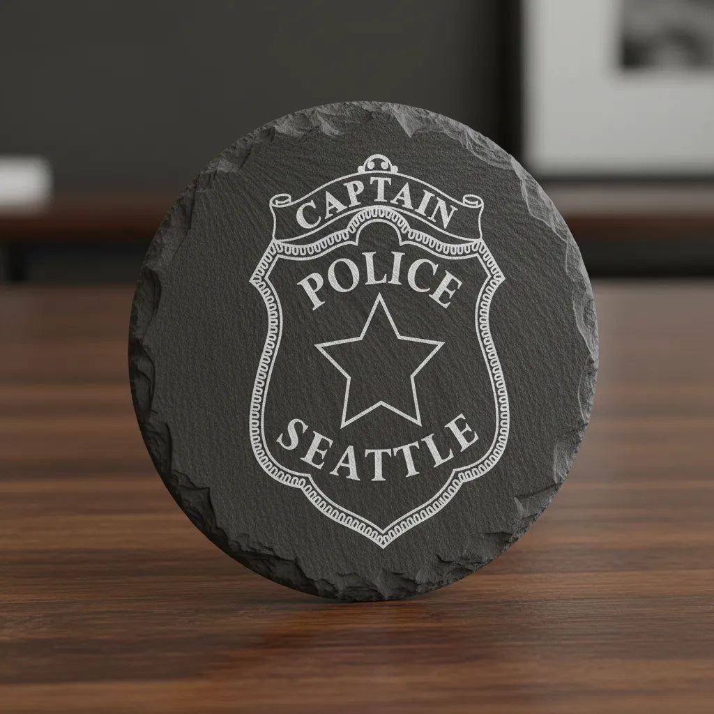 Seattle Police Captain Badge SVG

Washington Law Enforcement Vector

Captain Badge Engraving File

Seattle Police Sign CNC File

Police Shield Vector for Laser Cutting