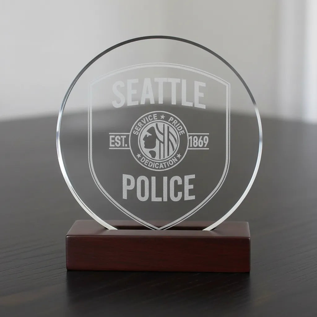 Seattle Police Department Patch SVG

Washington Law Enforcement Vector Design

Police Patch Engraving File

Seattle Police Sign CNC File

Police Patch Vector for Laser Cutting