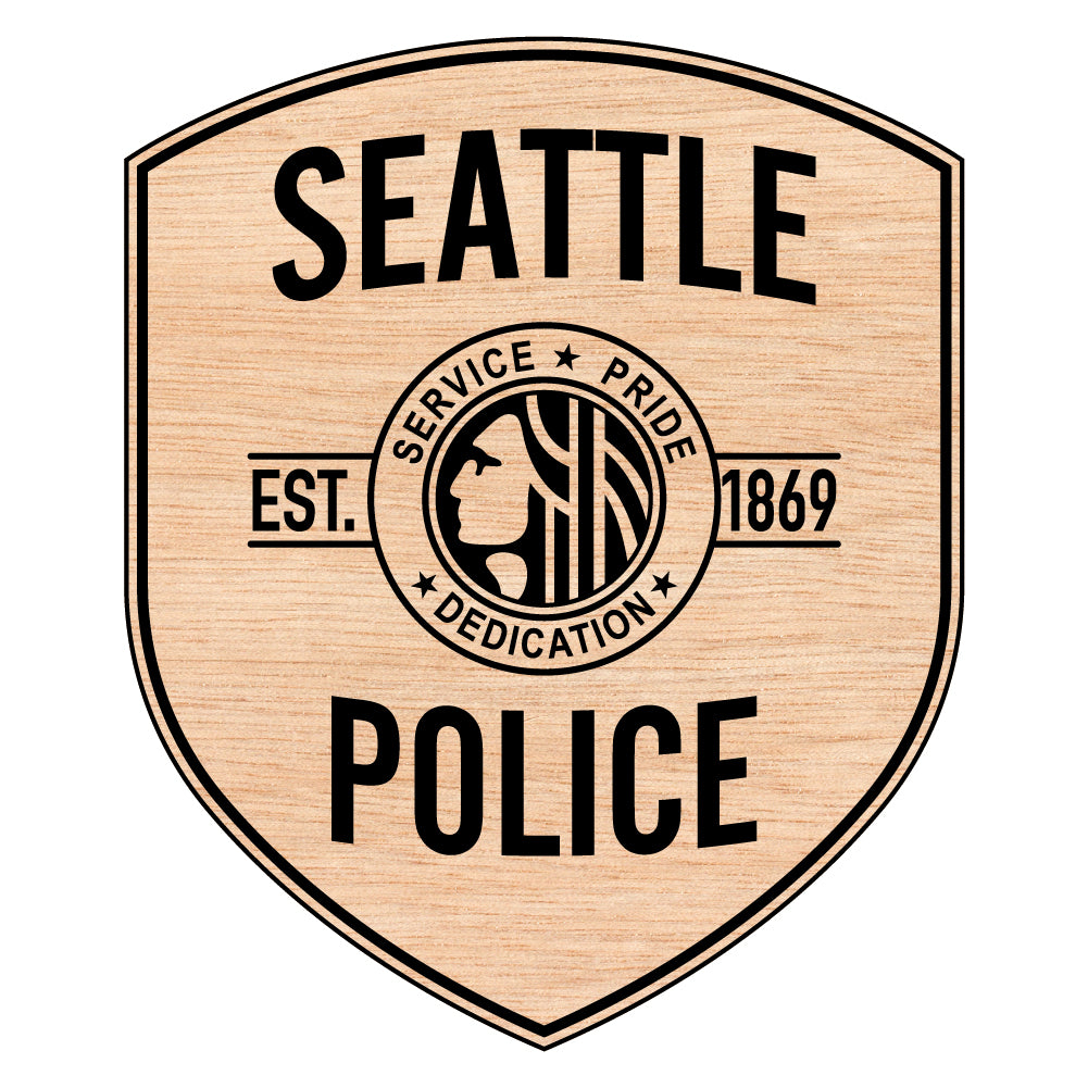 Seattle Police Department Patch SVG

Washington Law Enforcement Vector Design

Police Patch Engraving File

Seattle Police Sign CNC File

Police Patch Vector for Laser Cutting