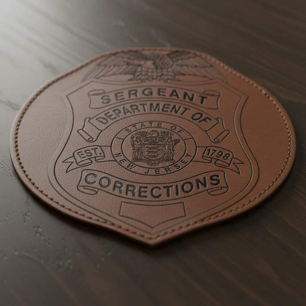 NJ Corrections Sergeant Badge SVG for CNC

NJ Corrections Sergeant Badge Vector for Laser Engraving

New Jersey Corrections Sergeant Emblem for Wood Carving

Professional NJ Corrections Sergeant Shield Design

NJ DOC Sergeant SVG Logo for CNC Router Projects