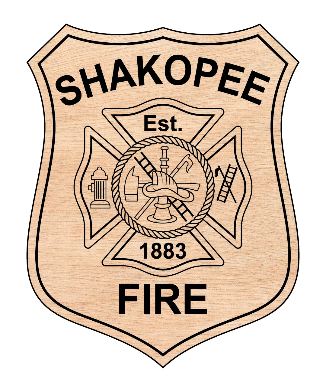 Shakopee Fire Department Patch SVG Minnesota Firefighter Vector