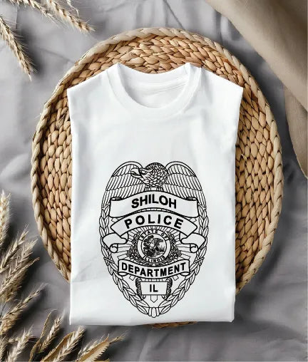Shiloh Police Department Badge SVG Illinois Law Enforcement Vector