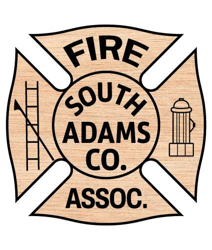 South Adams County Fire Association Badge Colorado SVG Firefighter Vector