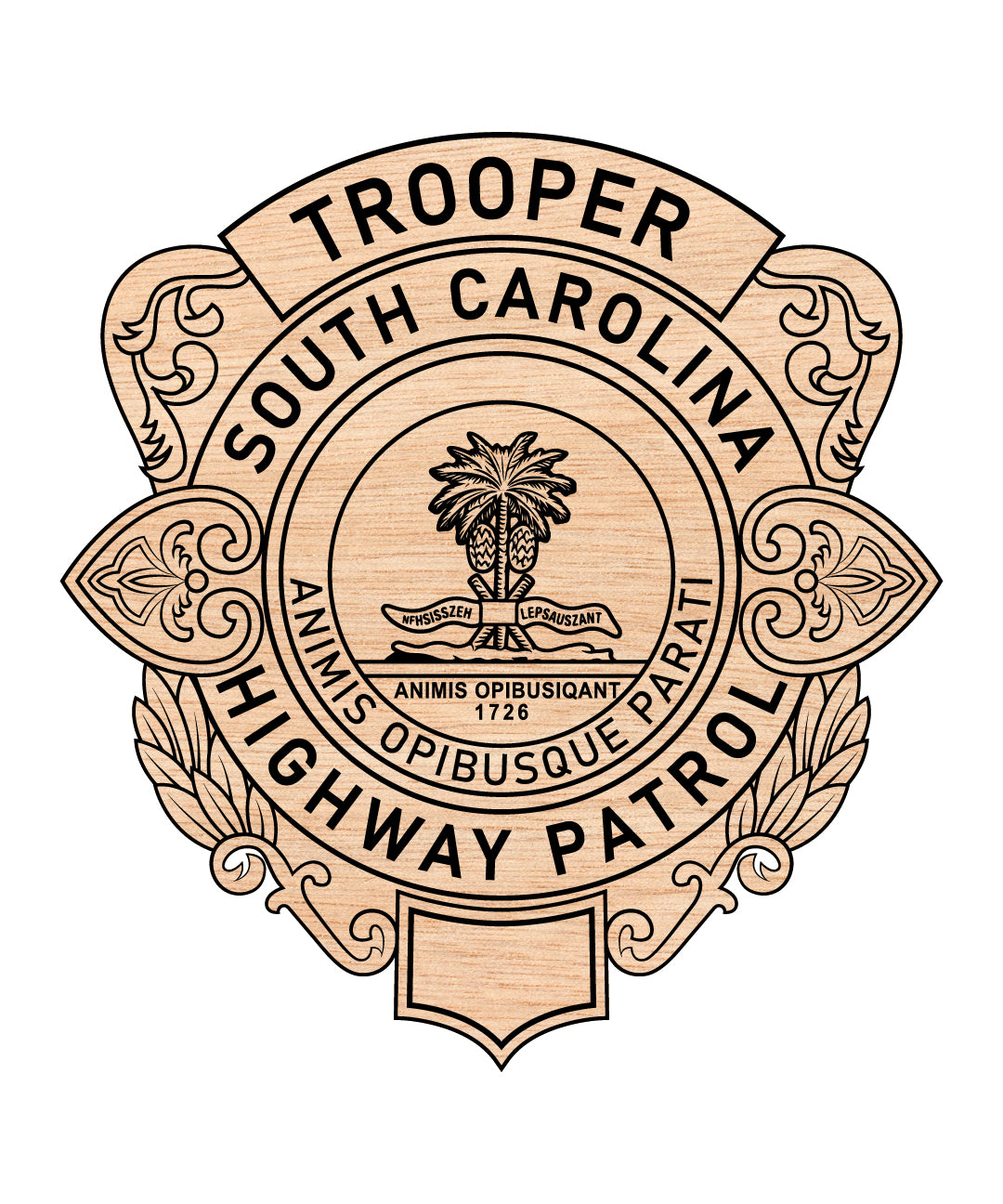 South Carolina Highway Patrol Badge SVG