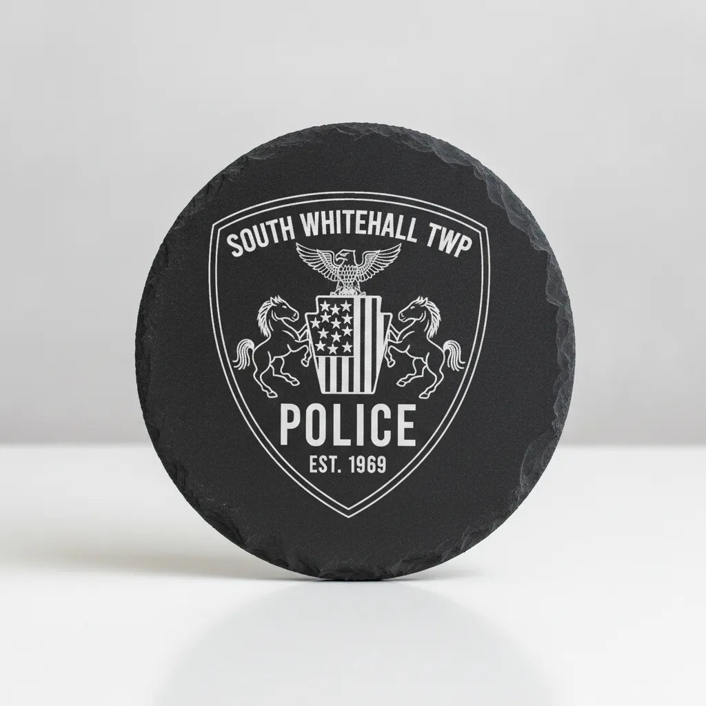 South Whitehall Township Police Patch SVG

Pennsylvania Keystone Law Enforcement Vector

Eagle and Horses Police Emblem Engraving File

South Whitehall TWP Shield Sign CNC File

Police Patch Vector for Lasers