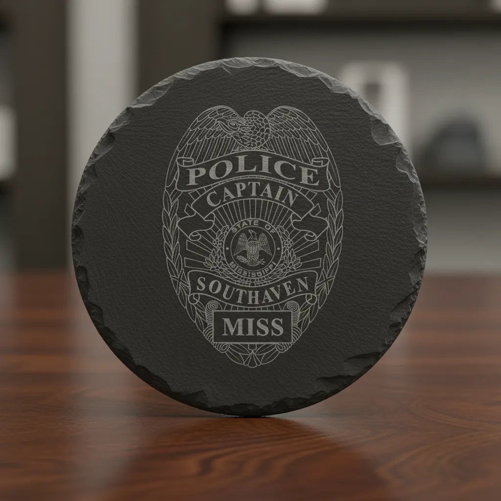 Southaven Police Captain Badge SVG

Mississippi Law Enforcement Vector

Police Captain Badge Engraving File

Southaven Police Sign CNC File

Captain Badge Vector for Laser Cutting