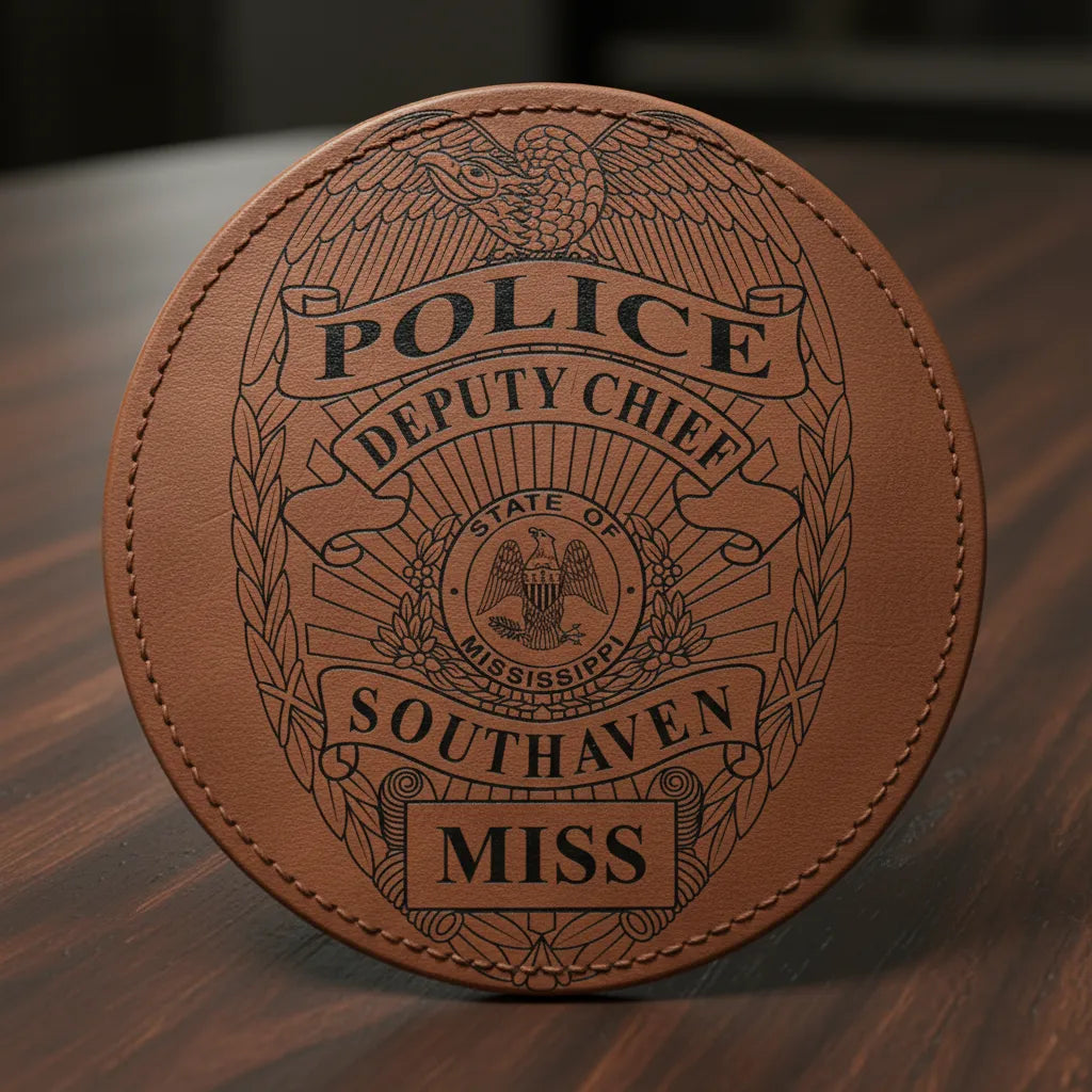 Southaven Police Deputy Chief Badge SVG

Mississippi Law Enforcement Vector

Deputy Chief Badge Engraving File

Southaven Police Sign CNC File

Deputy Chief Badge Vector for Laser Cutting