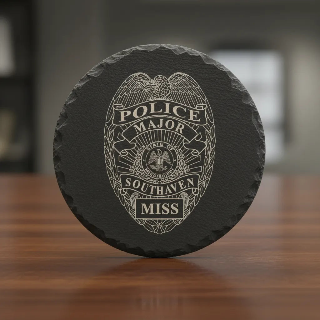 Southaven Police Major Badge SVG

Mississippi Law Enforcement Vector

Police Major Badge Engraving File

Southaven Police Sign CNC File

Major Badge Vector for Laser Cutting