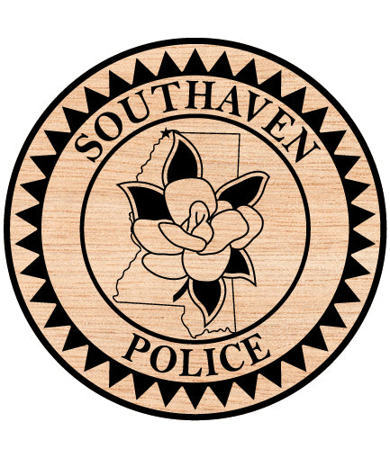 Southaven Police Department Logo SVG

Mississippi Law Enforcement Vector

Magnolia Flower Police Emblem

Officer Plaque Engraving File

Southaven Police Sign CNC File