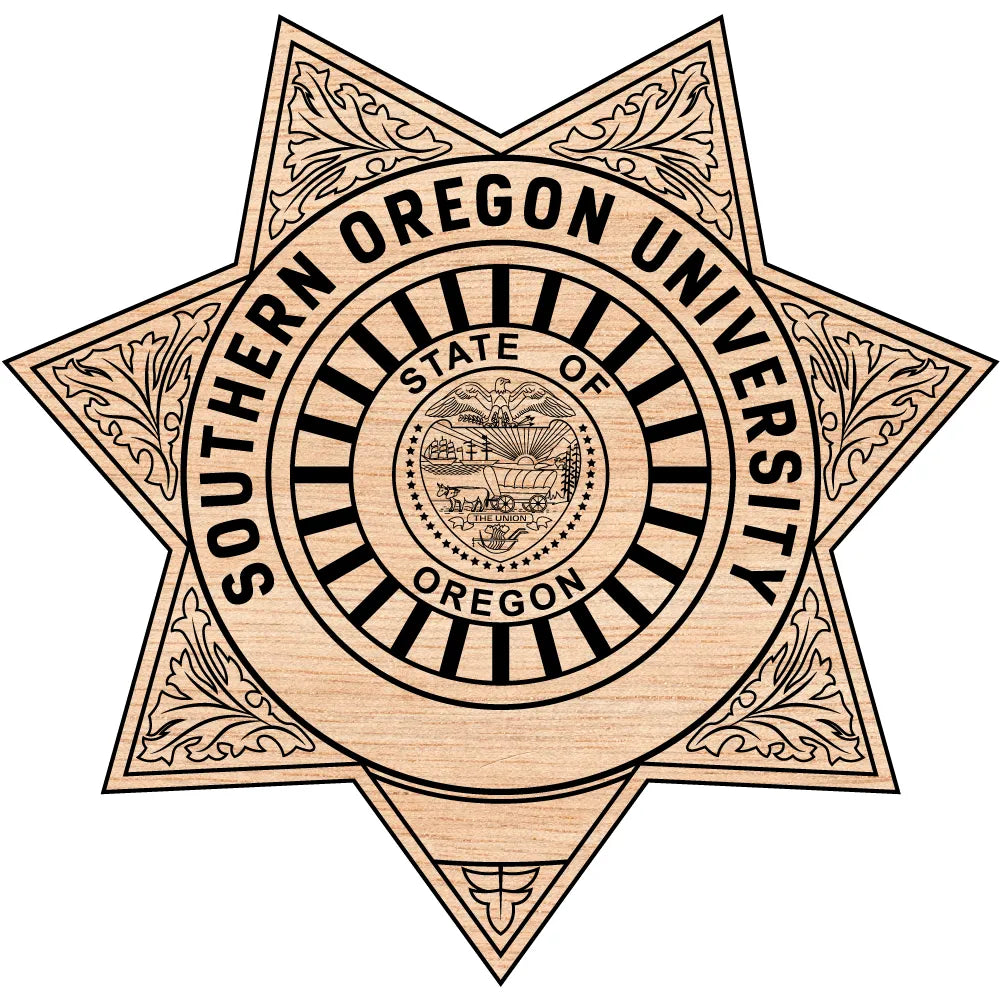 Southern Oregon University Police Badge SVG Campus Law Enforcement Vector
