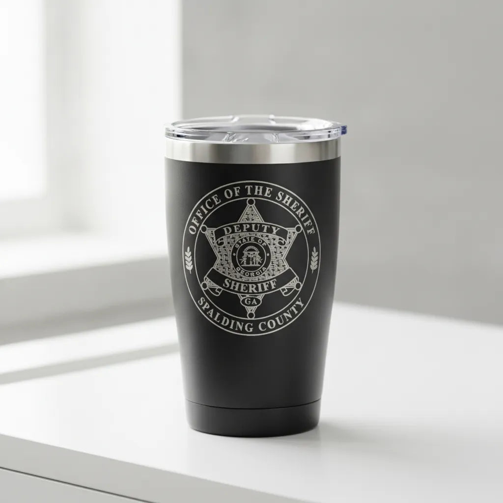 Spalding County GA Deputy Sheriff Badge SVG

Georgia Law Enforcement Circular Vector

State of Georgia Seal Engraving File

5 Point Star Deputy Badge Sign CNC File

Sheriff Department Vector for Lasers