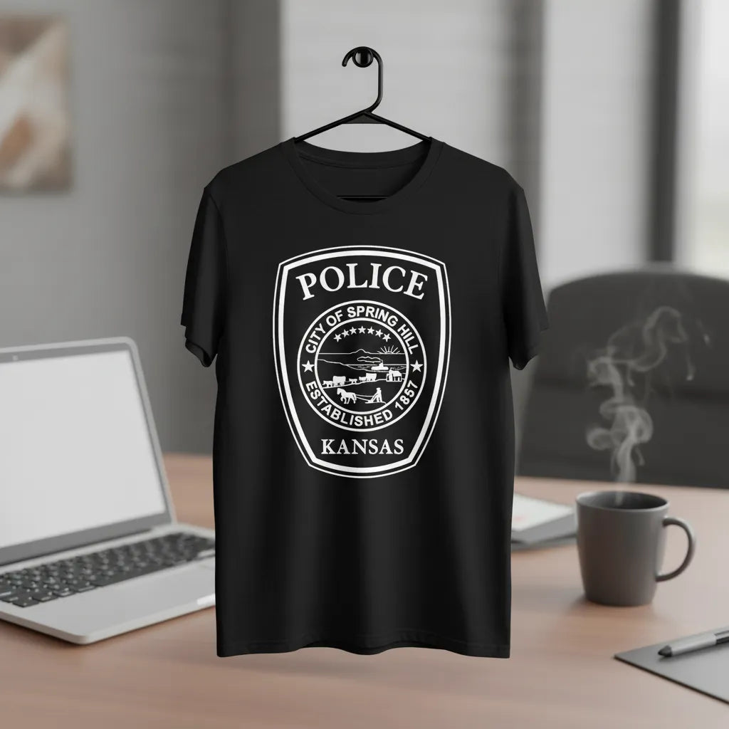 Spring Hill Police Patch SVG

Kansas Law Enforcement Vector Design

Pioneer Scene Seal Engraving File

Spring Hill KS Police Sign CNC File

Police Shield Patch Vector for Laser Cutting