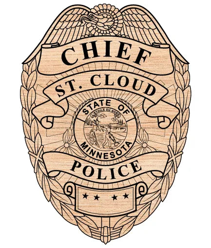 St. Cloud Police Chief Badge Minnesota SVG Police Vector