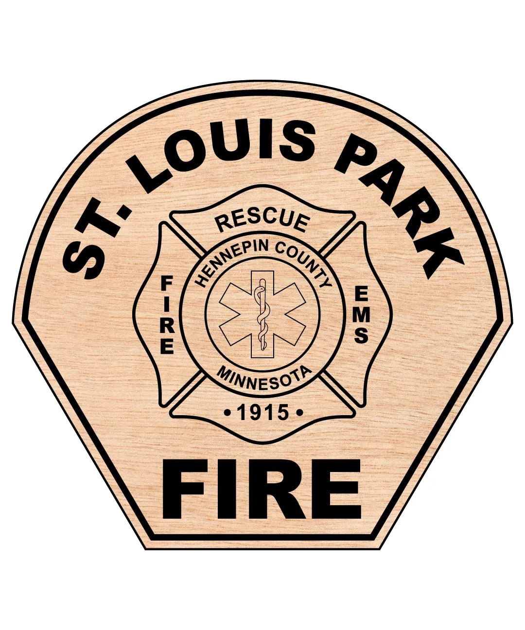St. Louis Park Fire Department Patch Minnesota SVG Minnesota Firefighter Vector