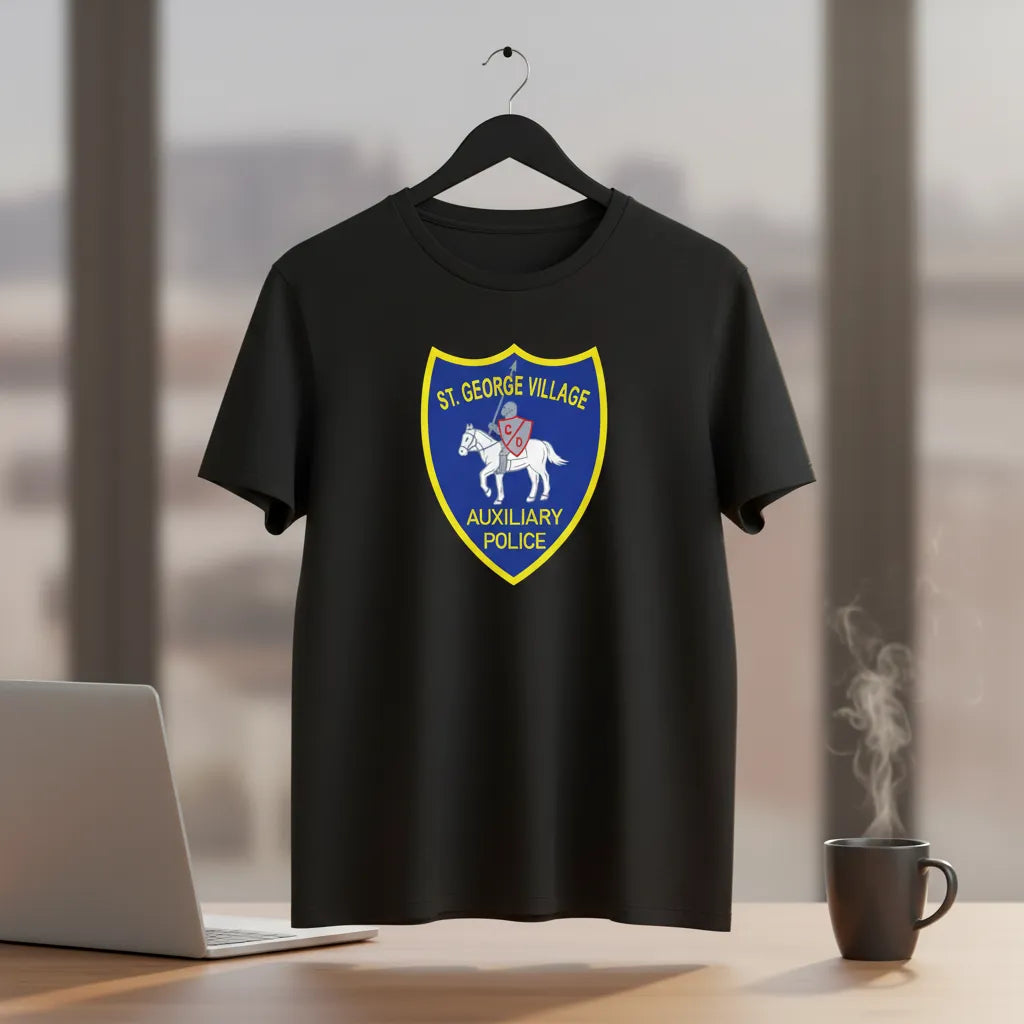 Color St. George Auxiliary Police Patch SVG

Village of St. George Law Enforcement Vector

Patriotic Eagle Shield Sublimation File

Auxiliary Police Sign CNC Vector

Full Color Police Patch Vector for Vinyl Cutting