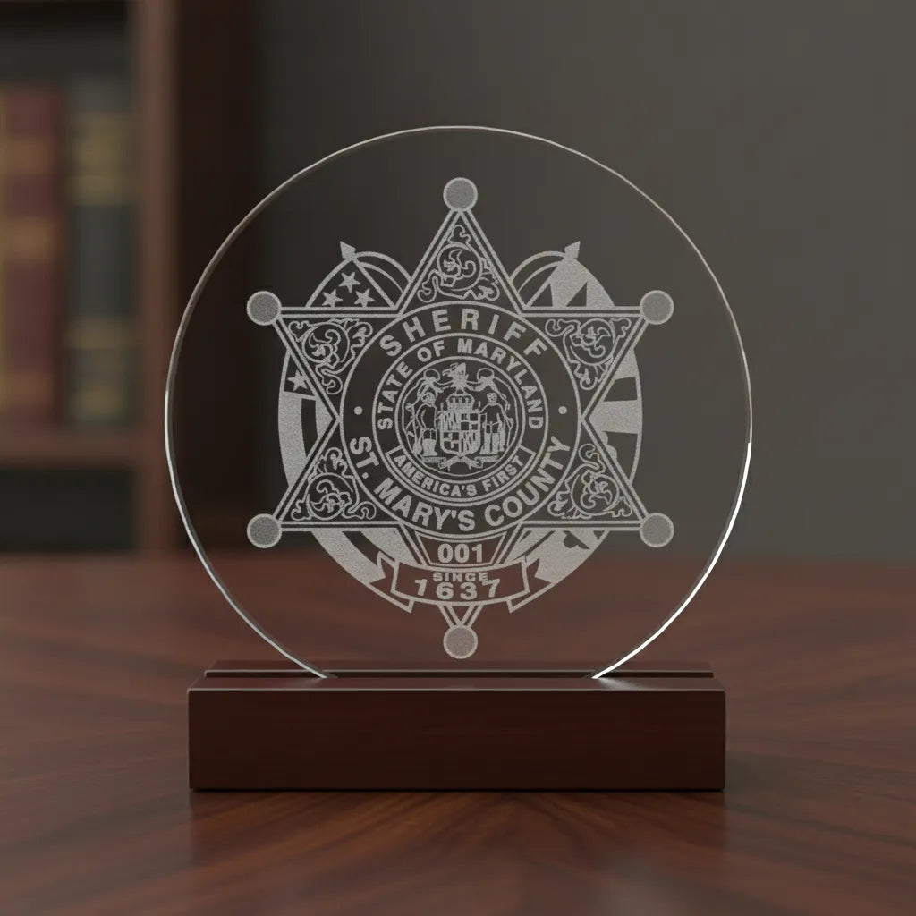 St. Marys County MD Sheriff Badge SVG

Maryland Law Enforcement Star Vector

State of Maryland Seal Engraving File

Americas First Sheriff Badge CNC File

6 Point Star Deputy Vector for Lasers