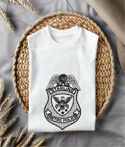 Starling City Metro Police Badge SVG Law Enforcement Vector