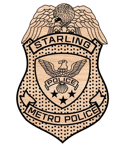 Starling City Metro Police Badge SVG Law Enforcement Vector