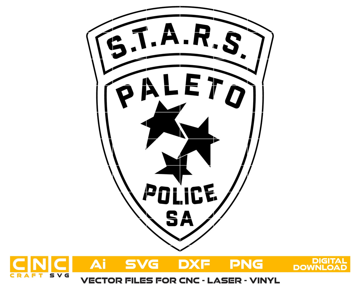 STARS Paleto Police SA Patch SVG San Andreas Law Enforcement Vector