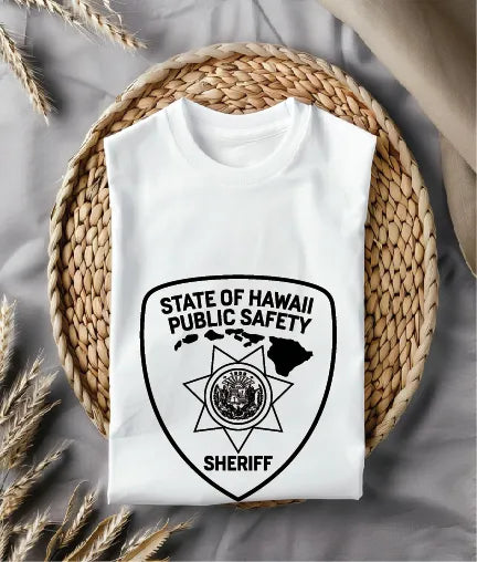 State of Hawaii Public Safety Sheriff Patch SVG Hawaii Law Enforcement Vector