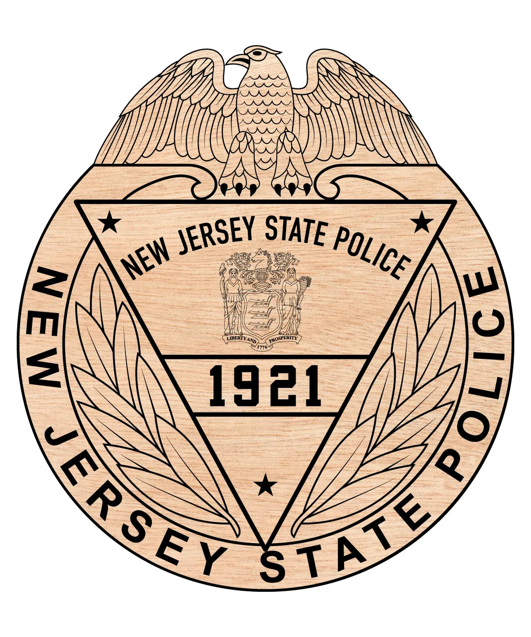 State Police Badge New Jersey SVG New Jersey Law Enforcement Vector