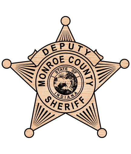 Monroe County Deputy Sheriff Badge SVG

Indiana Law Enforcement Vector Design

State of Indiana Seal Police Emblem

Five Point Star Badge Engraving File

Monroe County Sheriff Sign CNC File