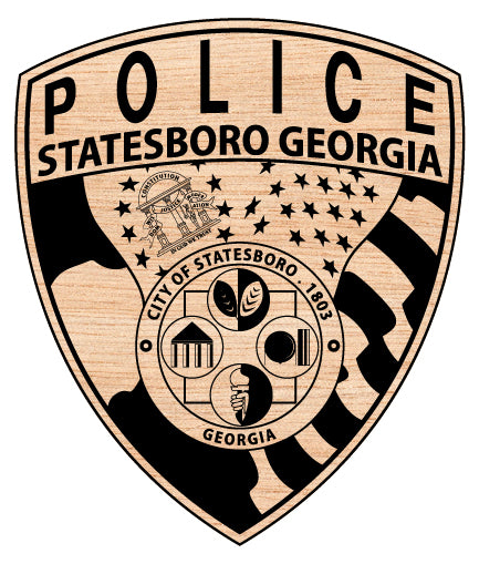 City of Statesboro Police Patch SVG for CNC

Statesboro GA Police Emblem Vector for Laser Engraving

Statesboro Georgia Police Patch for Wood Carving

Professional Statesboro Law Enforcement Badge Design

Statesboro GA Police SVG Logo for CNC Router Projects