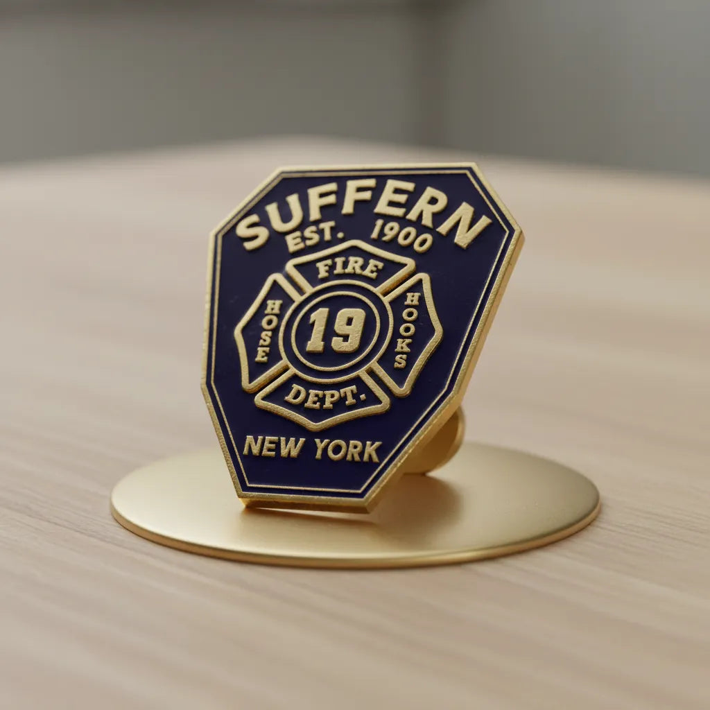 Suffern Fire Department Badge SVG

New York Firefighter Vector

Maltese Cross Shield Emblem

Firefighter Plaque Engraving File

Suffern Fire Sign CNC File