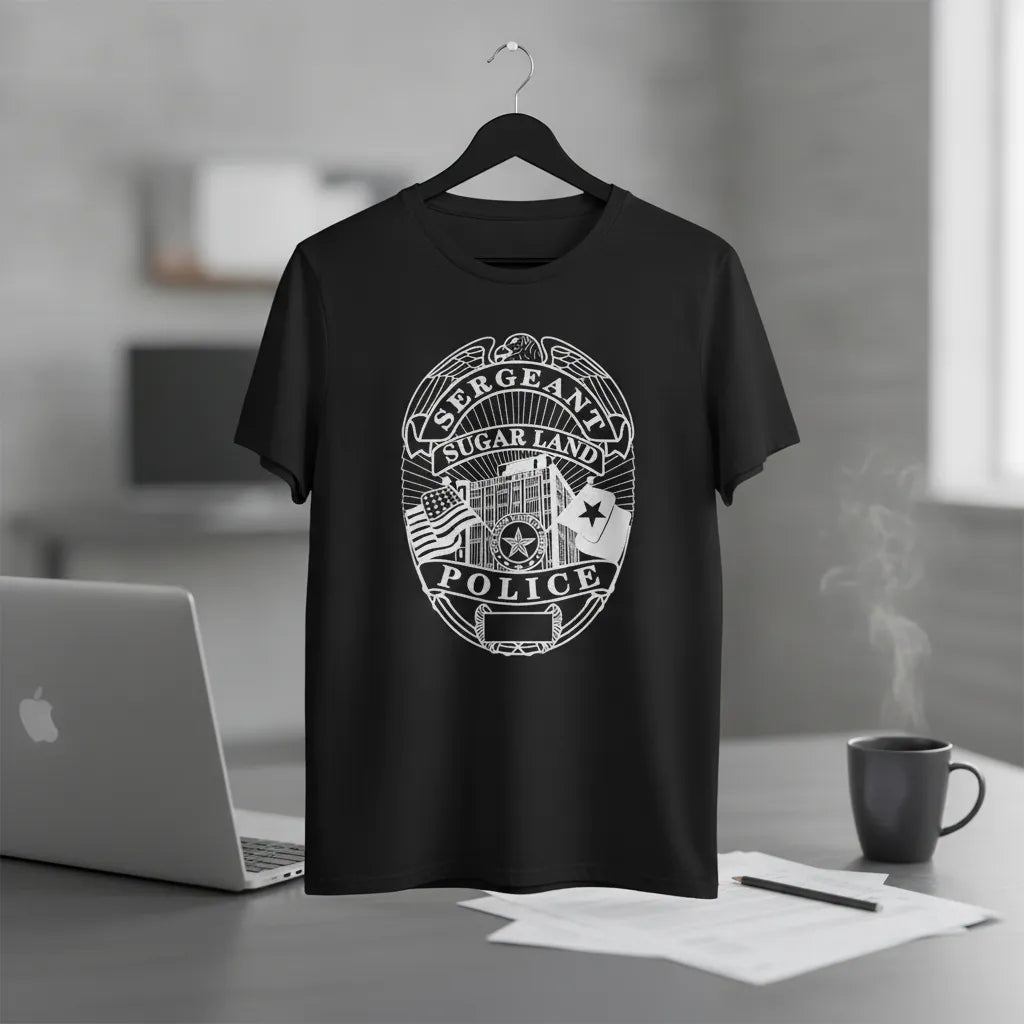 Sugar Land TX Police Sergeant Badge SVG

Texas Law Enforcement Shield Vector

Imperial Sugar Building Engraving File

Eagle Topped Sergeant Badge Sign CNC File

Blank Plate Police Shield Vector for Lasers