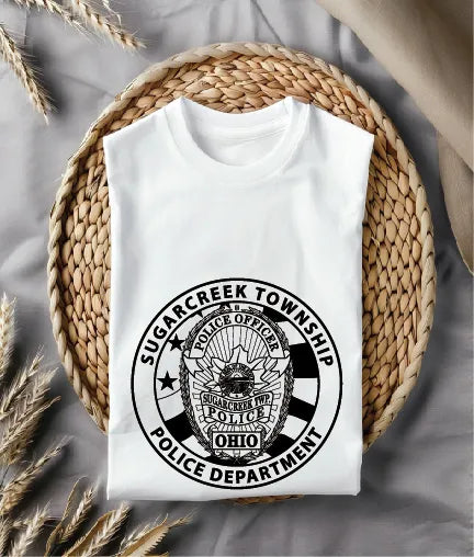 Sugarcreek Township Police Officer Badge SVG Ohio Law Enforcement Vector