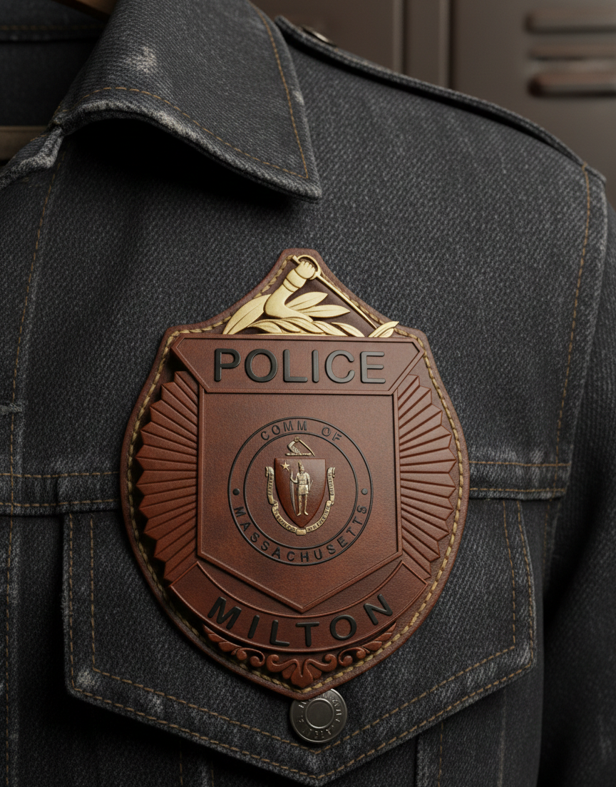 Milton Police Department Badge SVG

Massachusetts Law Enforcement Vector Design

Commonwealth of Massachusetts Seal Emblem

Sunburst Police Shield Engraving File

Milton MA Police Sign CNC File